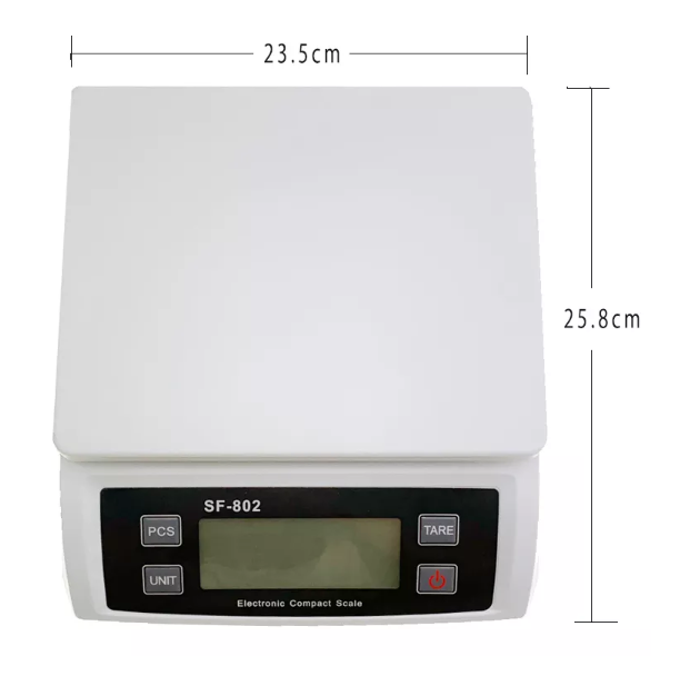 Electronic Digital Scale Balance 30kg x 1g Weighing Counting Stainless Steel Pan