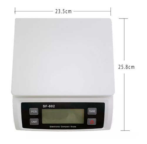 Electronic Digital Scale Balance 30kg x 1g Weighing Counting Stainless Steel Pan