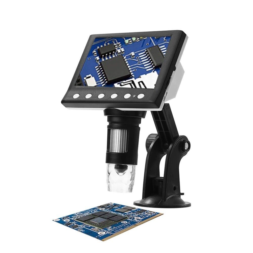 Microscope Digital 4.3 inch Electronic Magnifier 1000X with 8 LED Magnifier
