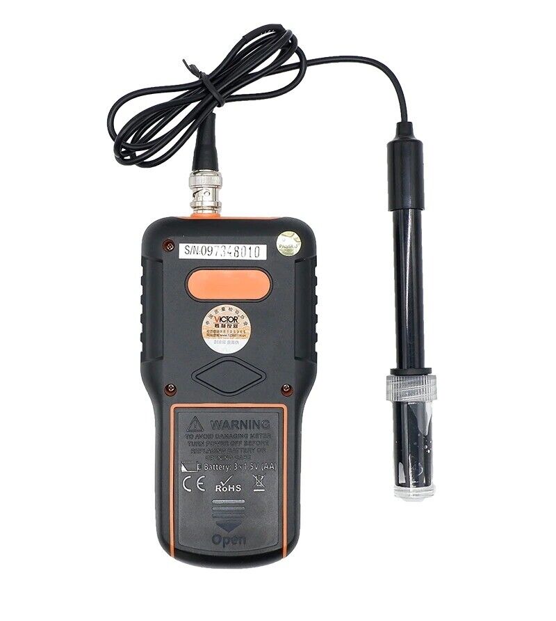 pH Temp Meter Millivolt Tester Monitor LCD Measure Instrument Water test 0-14
