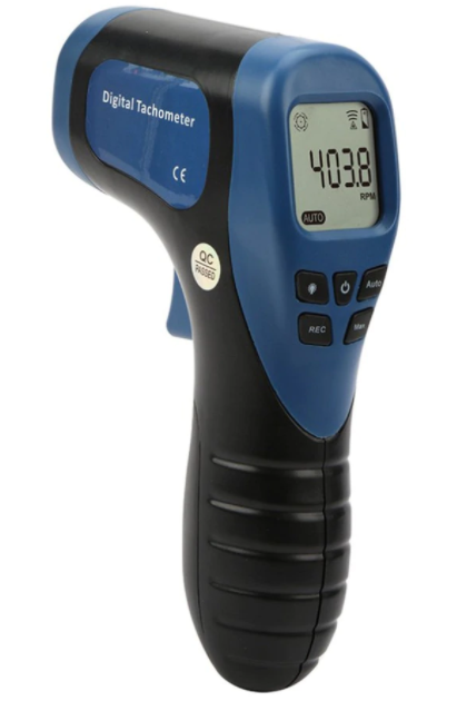 Photo Tachometer Non-Contact Laser Digital 99999RPM Tach Tester Meter LCD