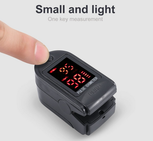 Finger Pulse Oximeter Blood Oxygen Saturation Monitor Heart Rate Meter Measure