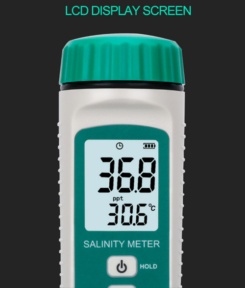 Salinity Salt Levels Temperature Meter Analyzer Test Water Quality Tester AR8012
