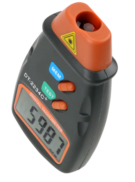 Non Contact Digital Laser Photo Tachometer RPM Tach Tester Meter LCD  DT-2234C+