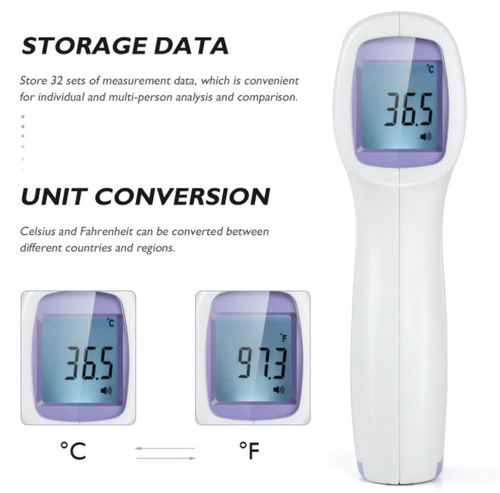 Digital Forehead Thermometer Non Contact Infrared For Baby & Adult Temperature