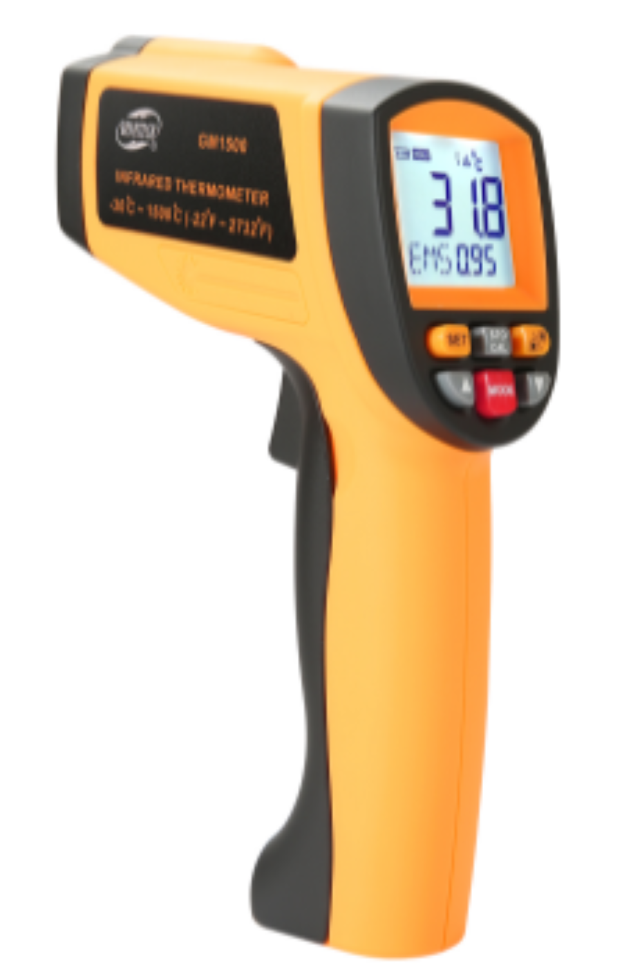 Non Contact Infrared Thermometer 200~1650°C Temperature Laser Gun High Temp IR