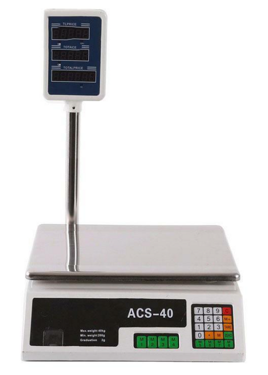 Scales Digital Price Computing Platform Electronic Balance Shop Postal 40kg x 5g