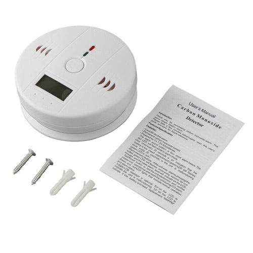 Carbon-Monoxide CO Detector Poisoning Gas Sensor Monitor Warning LCD Alarm Set
