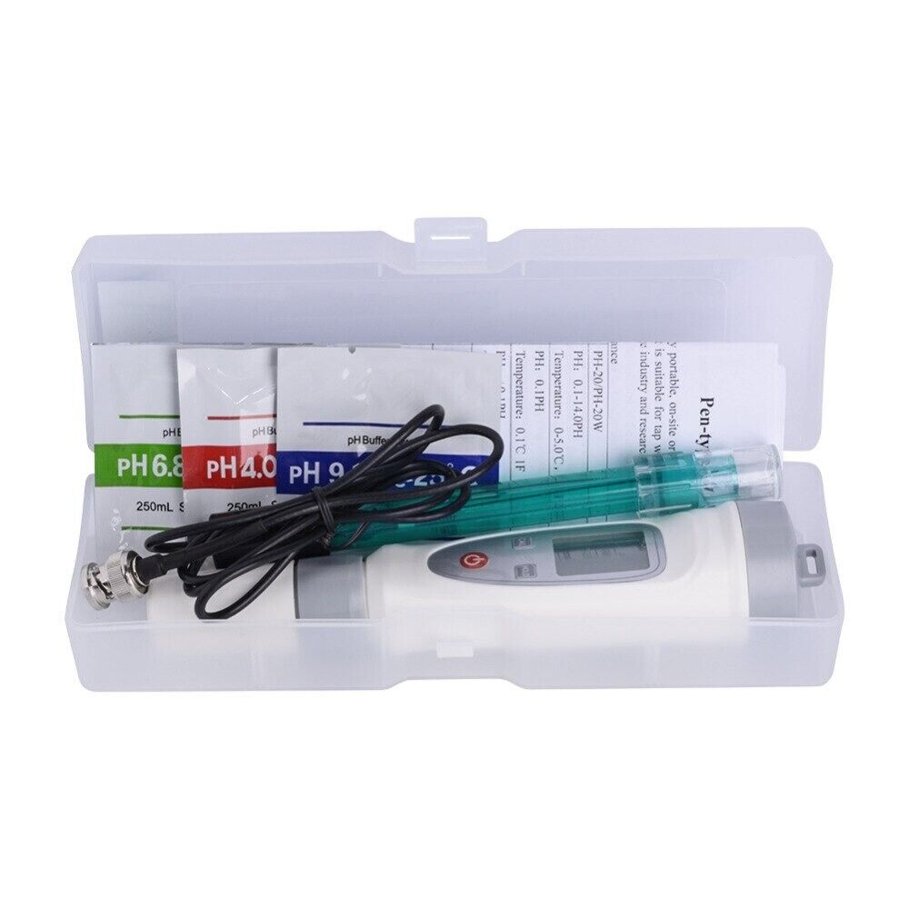 PH Meter Portable Digital Water Quality Tester Reader Tests 0-14 PH-20W