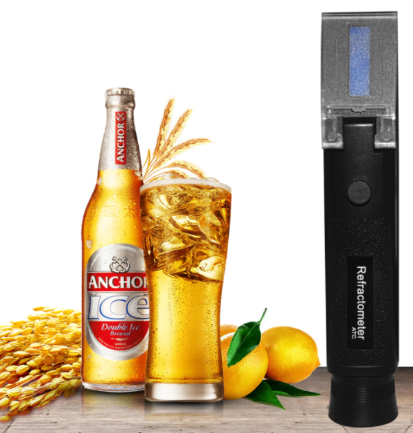 Refractometer Alcohol 0-80% ATC Measures Liquor Wine Spirit Beer Handheld