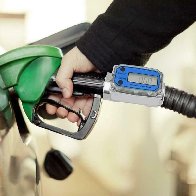 Flow Meter Diesel Pump Fuel Kerosene Liquid Gauge Water Sensor 1" High Accuracy