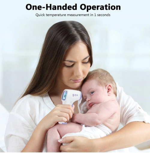 Digital Forehead Thermometer Non Contact Infrared For Baby & Adult Temperature