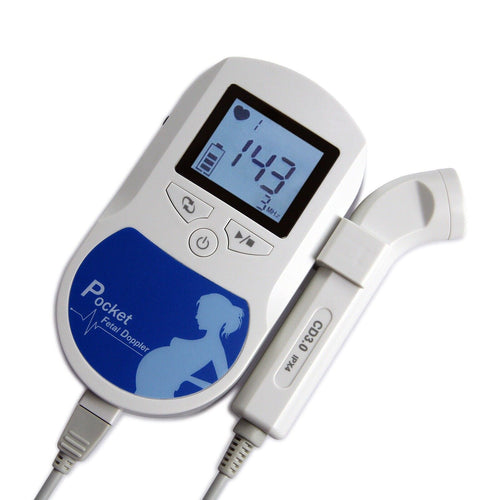 Fetal Doppler Heart Beat Monitor Backlight LCD 3MHz Probe CONTEC