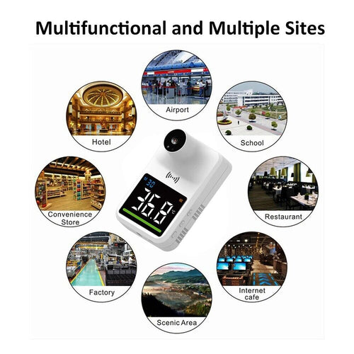 Wall Mounted Digital Thermometer Non-contact Temperature With Alarm & USB K3 Pro