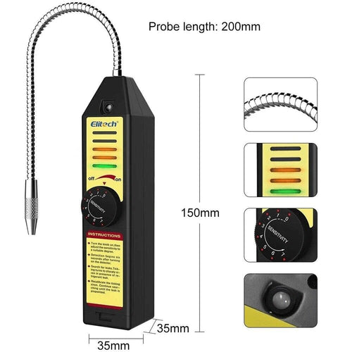 Halogen Freon Leak Detector Refrigerant Gas Leakage Tester Elitech WJL-6000