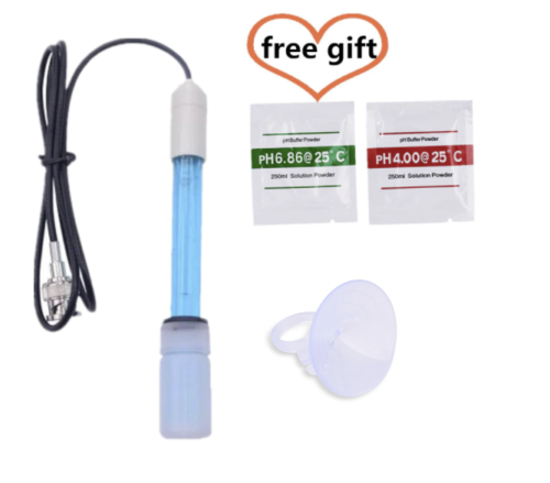 PH Probe Electrode Replacement Sensor BNC 70 cm Cable Aquariums Hydroponics Lab
