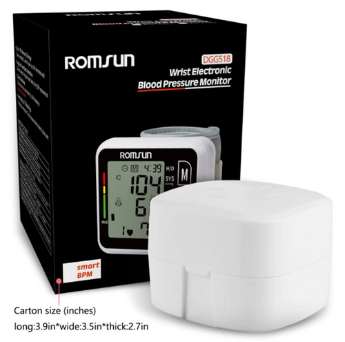 Wrist Blood Pressure Monitor Meter Portable Automatic Heart Rate Pulse DGG518
