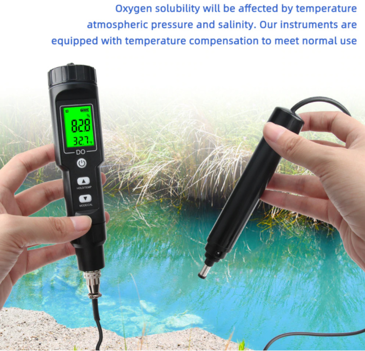 Dissolved DO Oxygen Meter Probe Tester 0-40mg/l saturation: 0.0-300% DO9100
