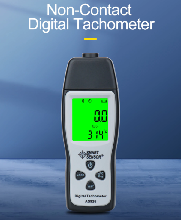 Tachometer Laser Photo Non Contact Digital RPM Tach Tester Meter LCD Speedometer