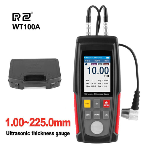 Ultrasonic Thickness Gauge Tester Coat Meter Width Car Paint WT100A