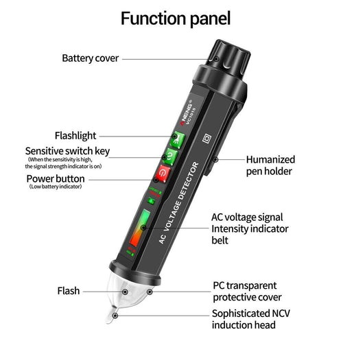 AC Voltage Detector Non Contact Voltage Tester ANENG VC1015 Electric Test Pen