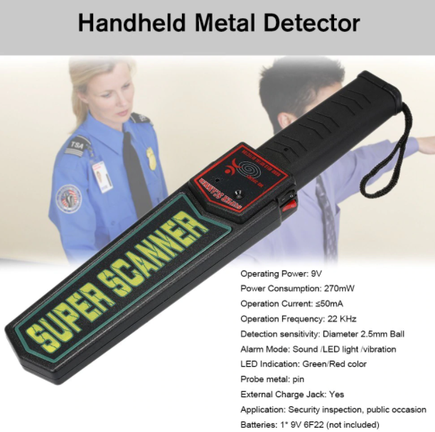 Handheld Security Metal Detector Handheld Security High Performance Pin Pointer Super Sc