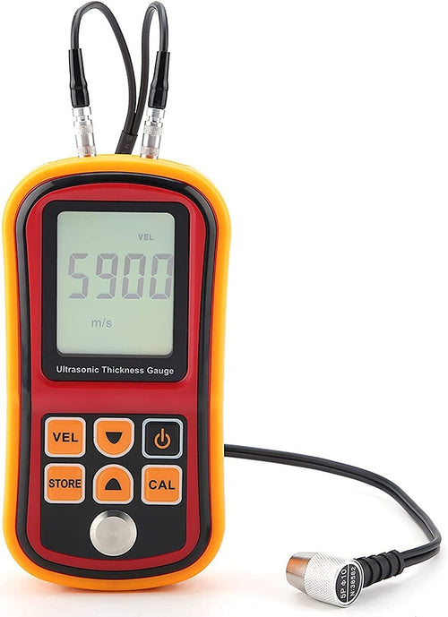 Thickness Gauge Ultrasonic Meter Auto Calibration Measure 1.2 - 225.0mm RZ GM100