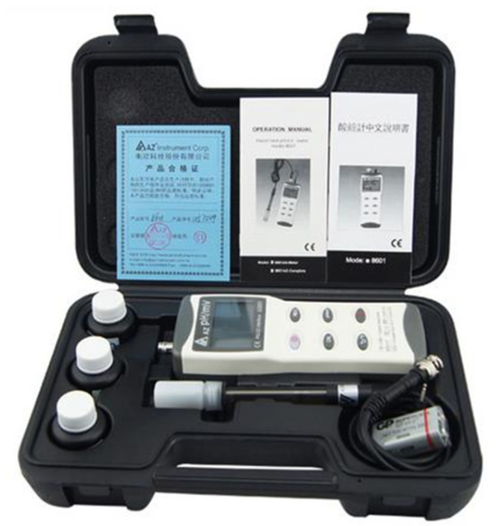 pH mV Temp Meter Tester IJ42 Spear Probe Measure Tests Meat Cheese Hydroponics