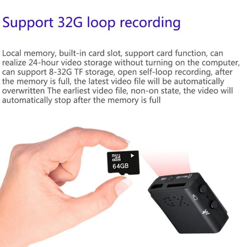 MINI Cam HD 1080P Smart Surveillance Camera Infrared Night Vision Security