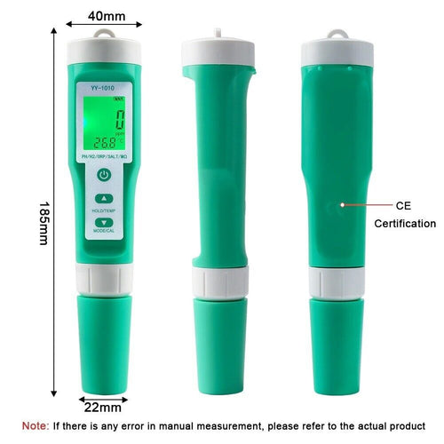 PH EC TDS ORP Salt H2 S.G Temp MΩ Fertility Meter Tester 10 in 1 Water Quality