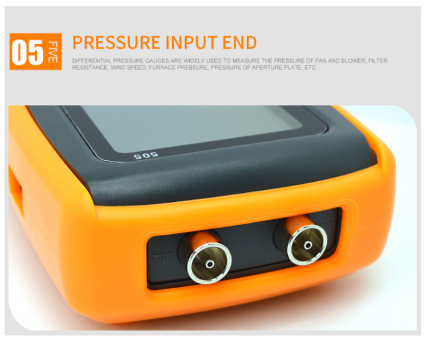 Digital Manometer Air Pressure Meter Gauge Tester GM510
