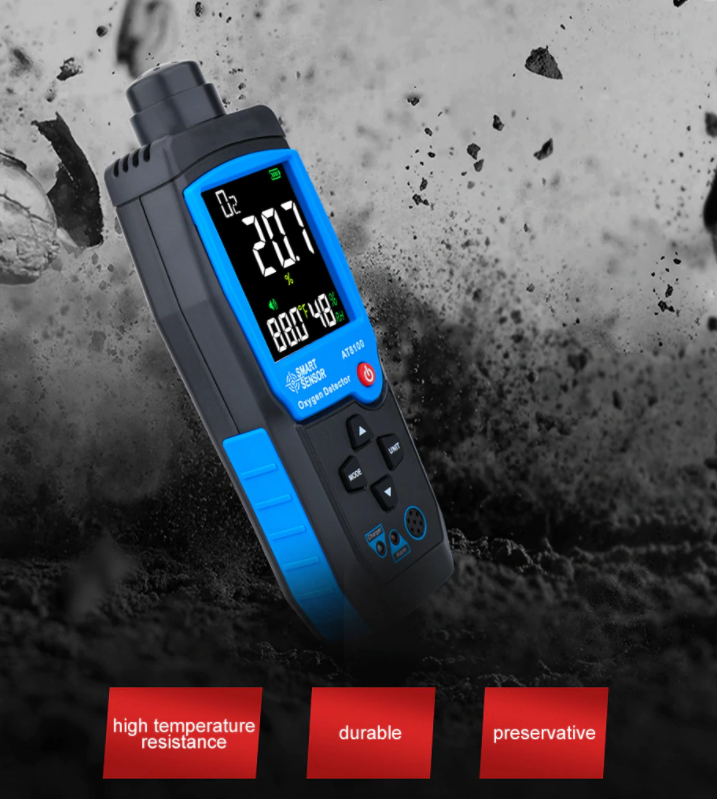 Laboratory O2 Gas Sensor Oxygen Meter Detector O2 Gas Analyzer Reads Monitor In Air Tester 0-25