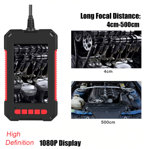 Endoscope Industrial 4.3 Inch LCD Color Screen 1080P with LEDs & 5m Cable WP