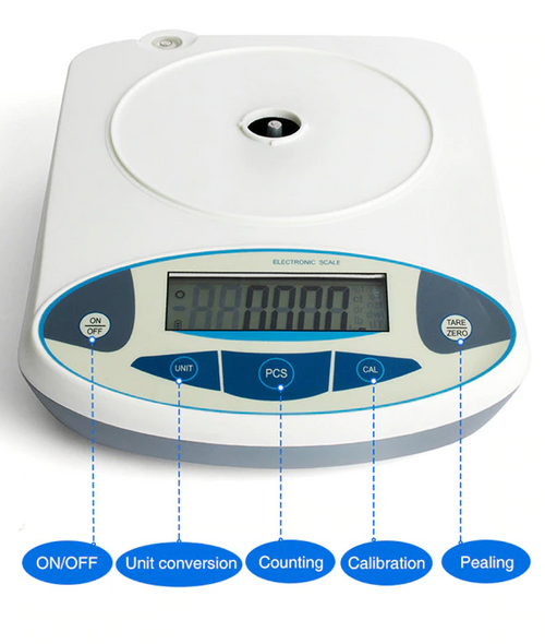Electronic Scales 2kg Lab Balance 2000g x 0.01g Precision Analytical Weighing