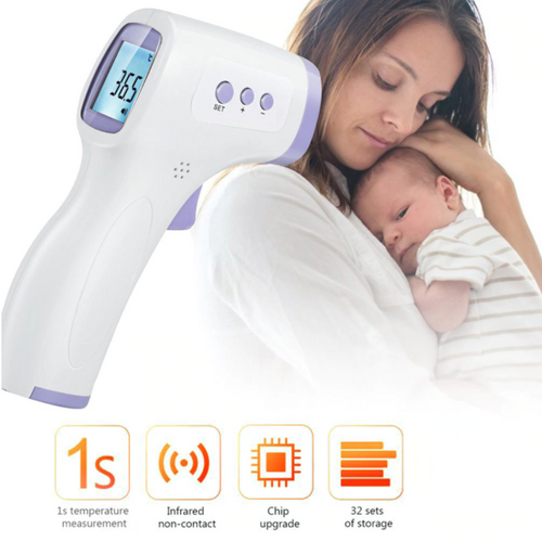 Digital Forehead Thermometer Non Contact Infrared For Baby & Adult Temperature