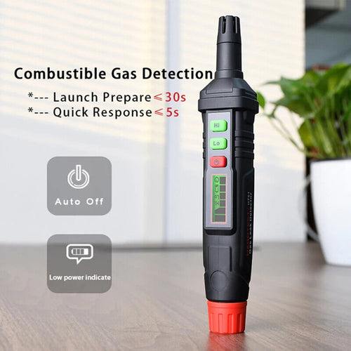 Gas Analyzer Combustible Gas Detector Gas Leak Locator Flammable Natural Gas