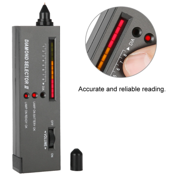 Diamond Tester Jeweler Tool Portable Gemstone Testing Device Meter Jeweler