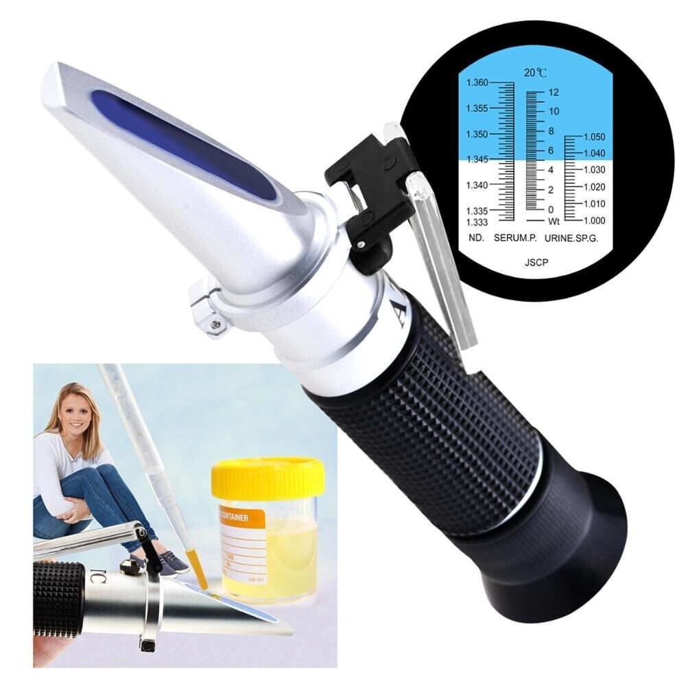 Urine Refractometer 3 in 1 Serum Protein, Specific Gravity & Refractive Index
