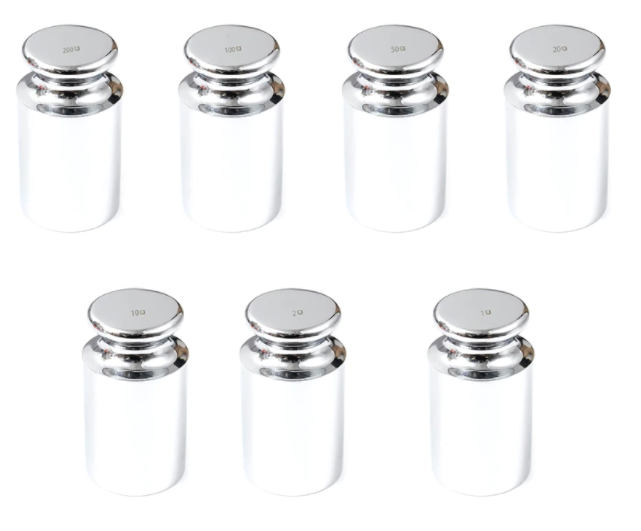 Calibration Weight 500g x 7 Precision Chrome Plated Steel for Balance Scales
