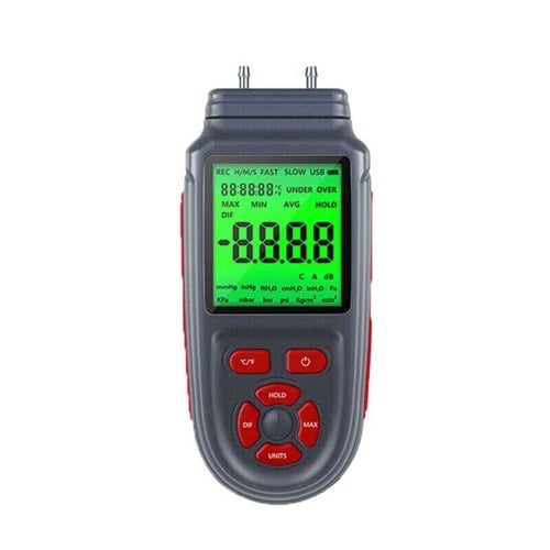 Manometer Gas Pressure Air Gauge Pressure Meter Differential Gas Tester X37E