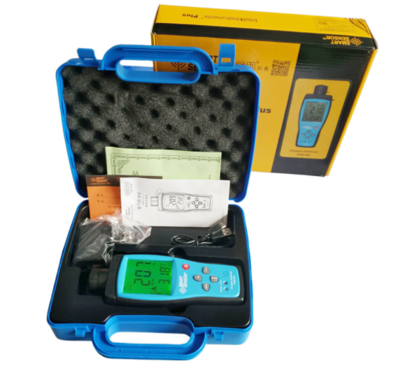 Oxygen Meter Detector O2 Gas Analyzer Reads Monitor In Air Tester 0-25% AR8100