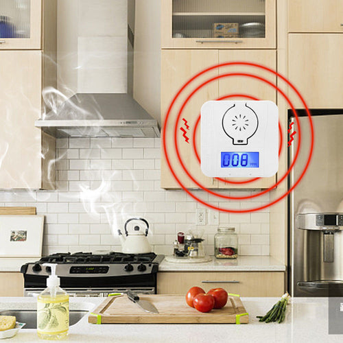 Carbon Monoxide Smoke Detector Alarm Poisoning Gas Warning Sensor Photoelectric