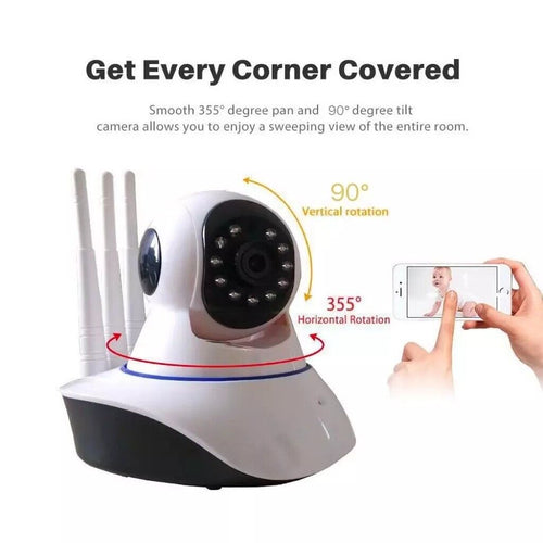 Surveillance Camera 1080P Night Vision Motion Detection Two Way Audio 360 Video
