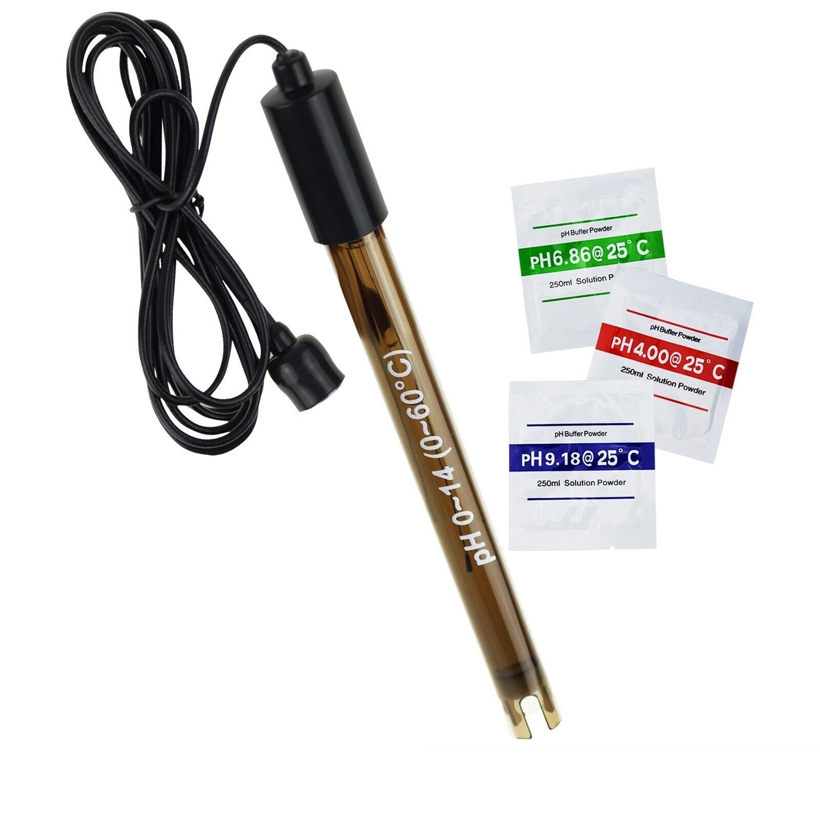 PH Electrode 200cm Cable BNC Type Probe with 2M Cable Wide Liquid Application