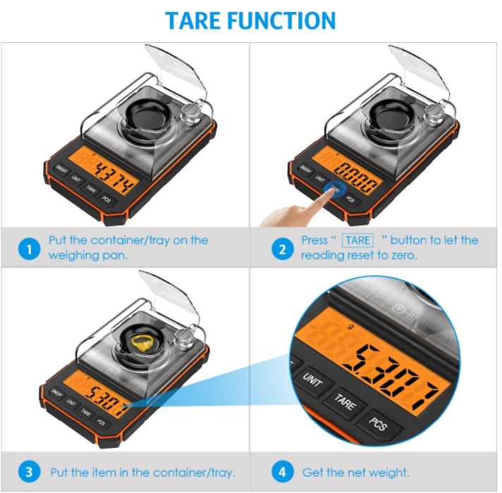 Electronic Scales Mini Lab Balance 50g x 0.001g High Precision Analytical Weigh