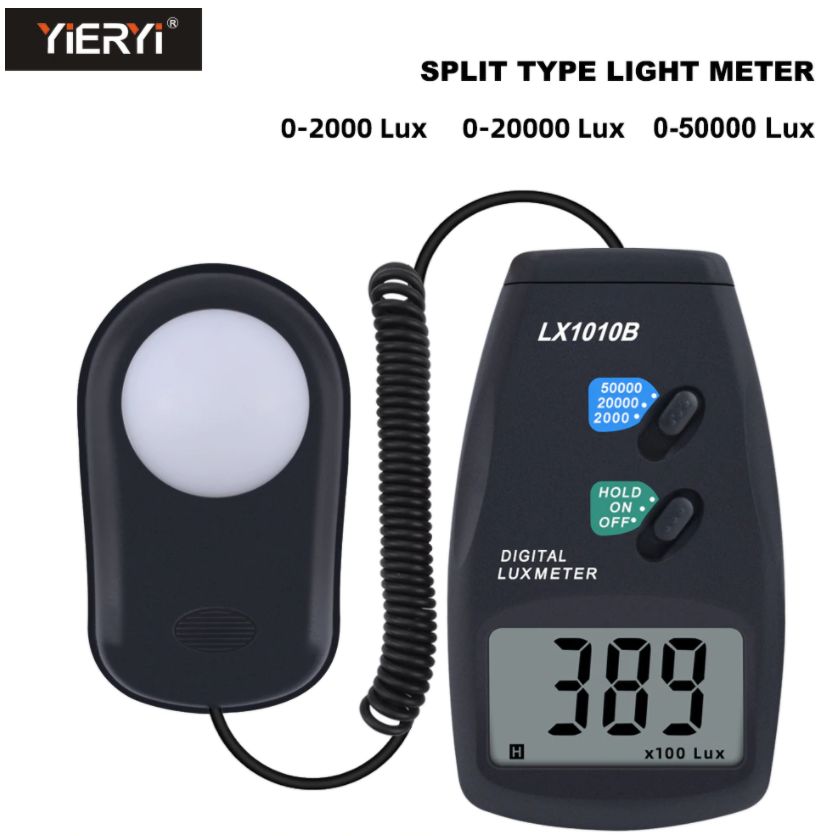 Digital Light Lux Meter Luxmeter Measure 0~50,000 Photometer illuminance LX1010B
