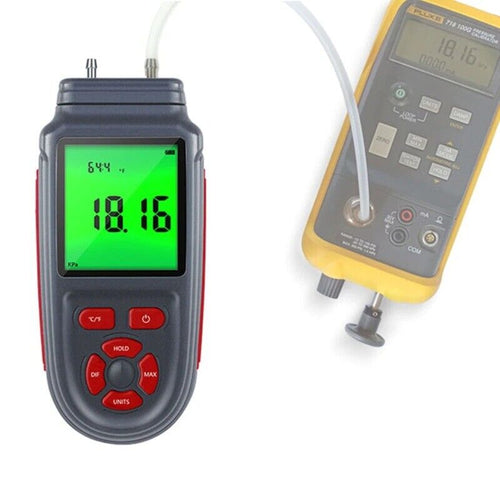 Manometer Gas Pressure Air Gauge Pressure Meter Differential Gas Tester X37E