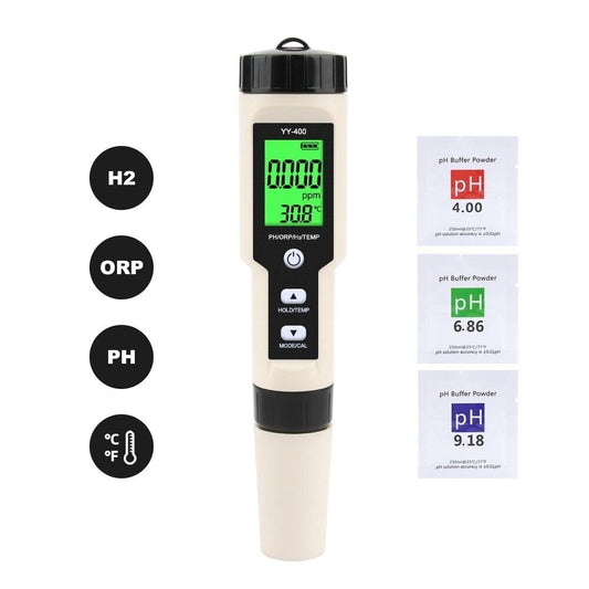 Hydrogen H2 pH ORP Redox Temperature  Meter Analyzer Water Tester