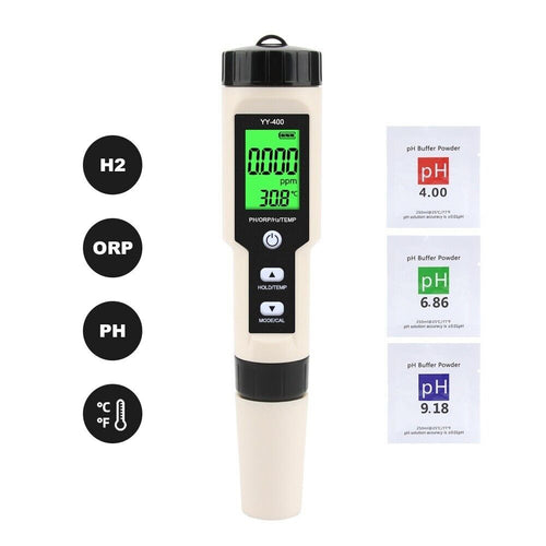 Hydrogen H2 pH ORP Redox Temperature  Meter Analyzer Water Tester