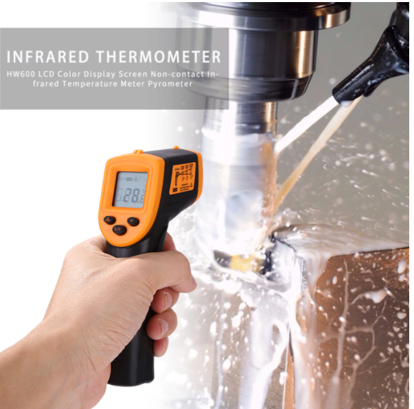 Temperature Gun -50-600℃ Non-Contact Digital Laser Infrared IR Thermometer HW600